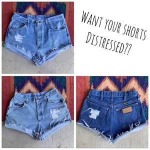 Distress your shorts!